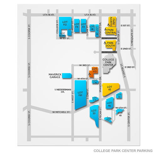 College Park Center Parking Venue Map
