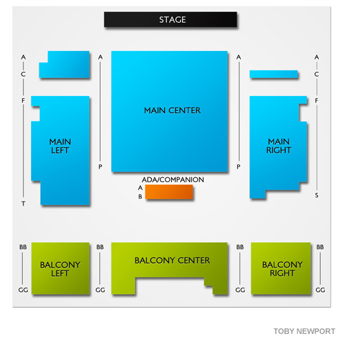 Tobias Theater Venue Map