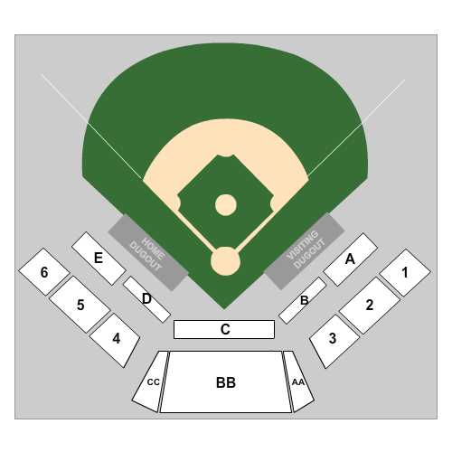 Turkey Hughes Field at Earle Combs Stadium Venue Map