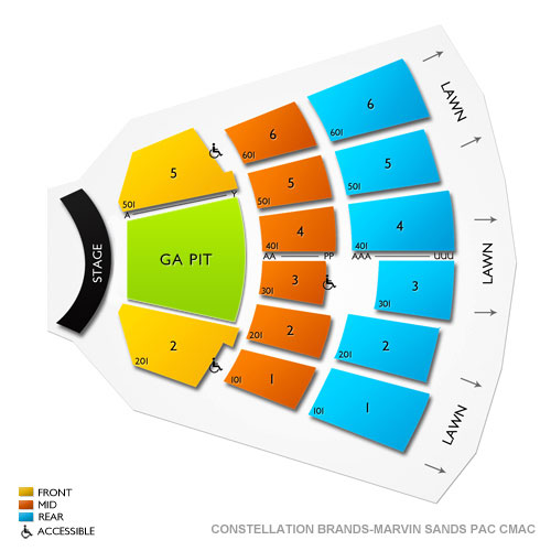 Canandaigua Performing Arts Seating Chart