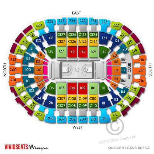 cleveland quicken loans arena seating chart - Part.tscoreks.org