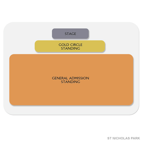 St Nicholas Park Venue Map