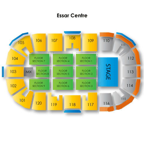 GFL Memorial Gardens Venue Map