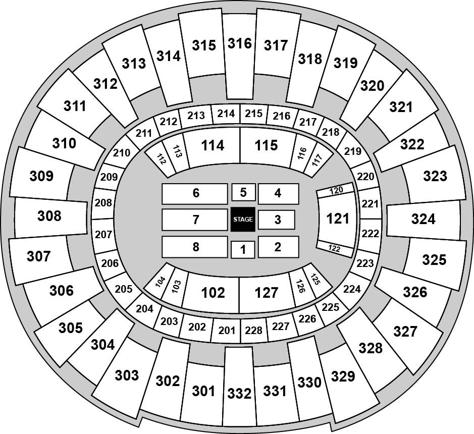 UTC McKenzie Arena Venue Map