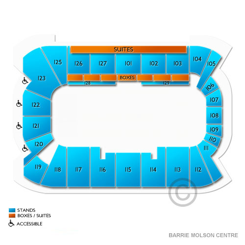 Barrie Molson Centre Seating Chart With Seat Numbers
