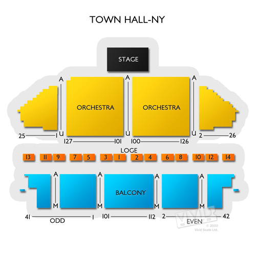 Town Ballroom Seating Chart