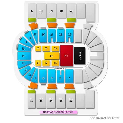 Scotiabank Centre Venue Map