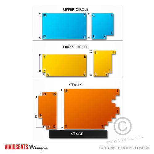 Fortune Theatre - London Seating Chart | Vivid Seats