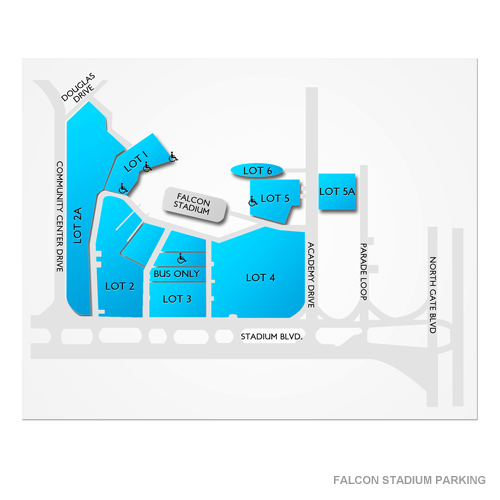 Falcon Stadium Parking Venue Map
