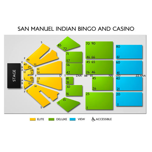 San Manuel Indian Casino Seating Chart