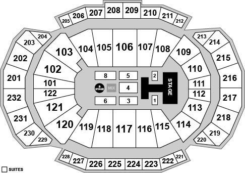 T-Mobile Center Venue Map