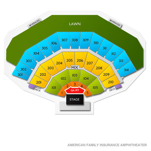 American Family Insurance Amphitheater Tickets 17 Events On Sale Now