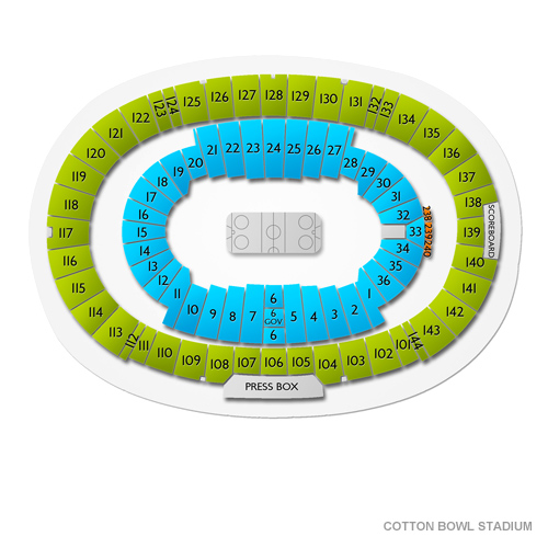 Cotton Bowl Stadium Seating Chart Seat Numbers