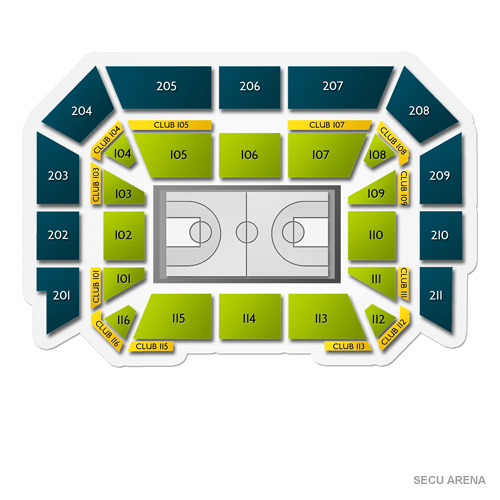 Secu Arena Seating Chart
