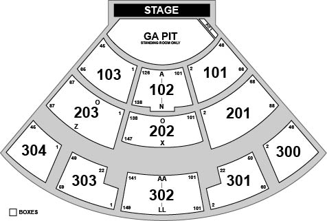 St Augustine Amphitheatre Venue Map