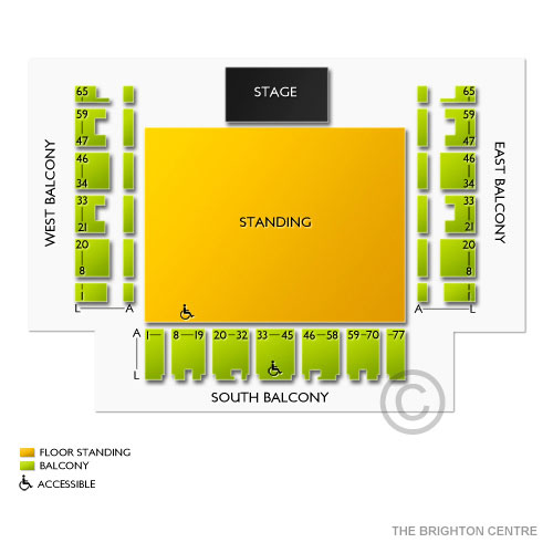 Brighton Centre Venue Map