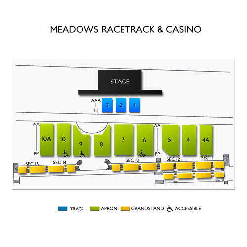 Hollywood Casino at The Meadows Venue Map