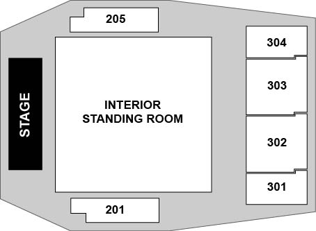 Uber Eats Music Hall Venue Map