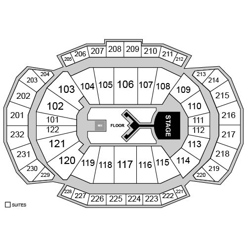T-Mobile Center Venue Map