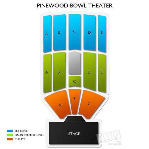 Pinewood Bowl Theater Seating Chart Vivid Seats