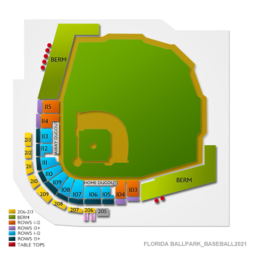 Condron Family Ballpark Seating Chart