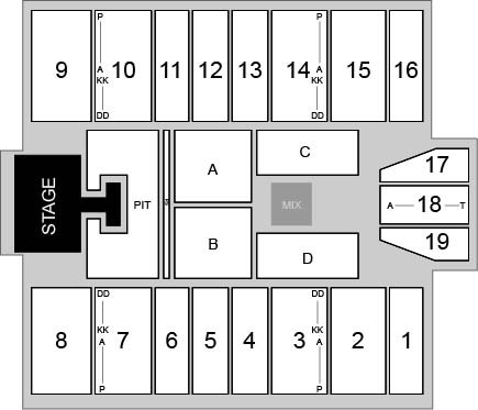 Marshall Health Network Arena Venue Map