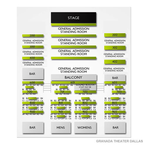 Granada Theater Dallas Venue Map