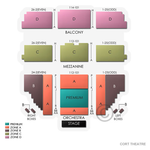 James Earl Jones Theatre Venue Map