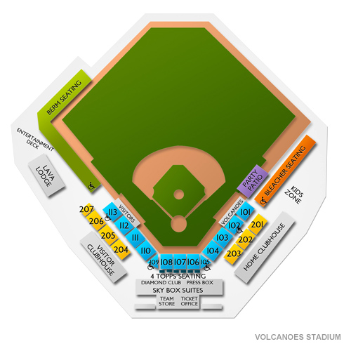 Volcanoes Stadium Seating Chart