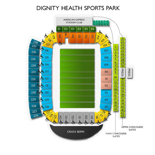 Dignity Health Sports Park 3d Seating Chart