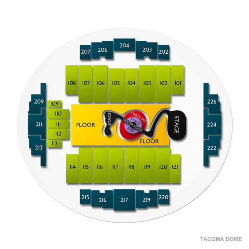 Tacoma Dome Seating Chart Carrie Underwood