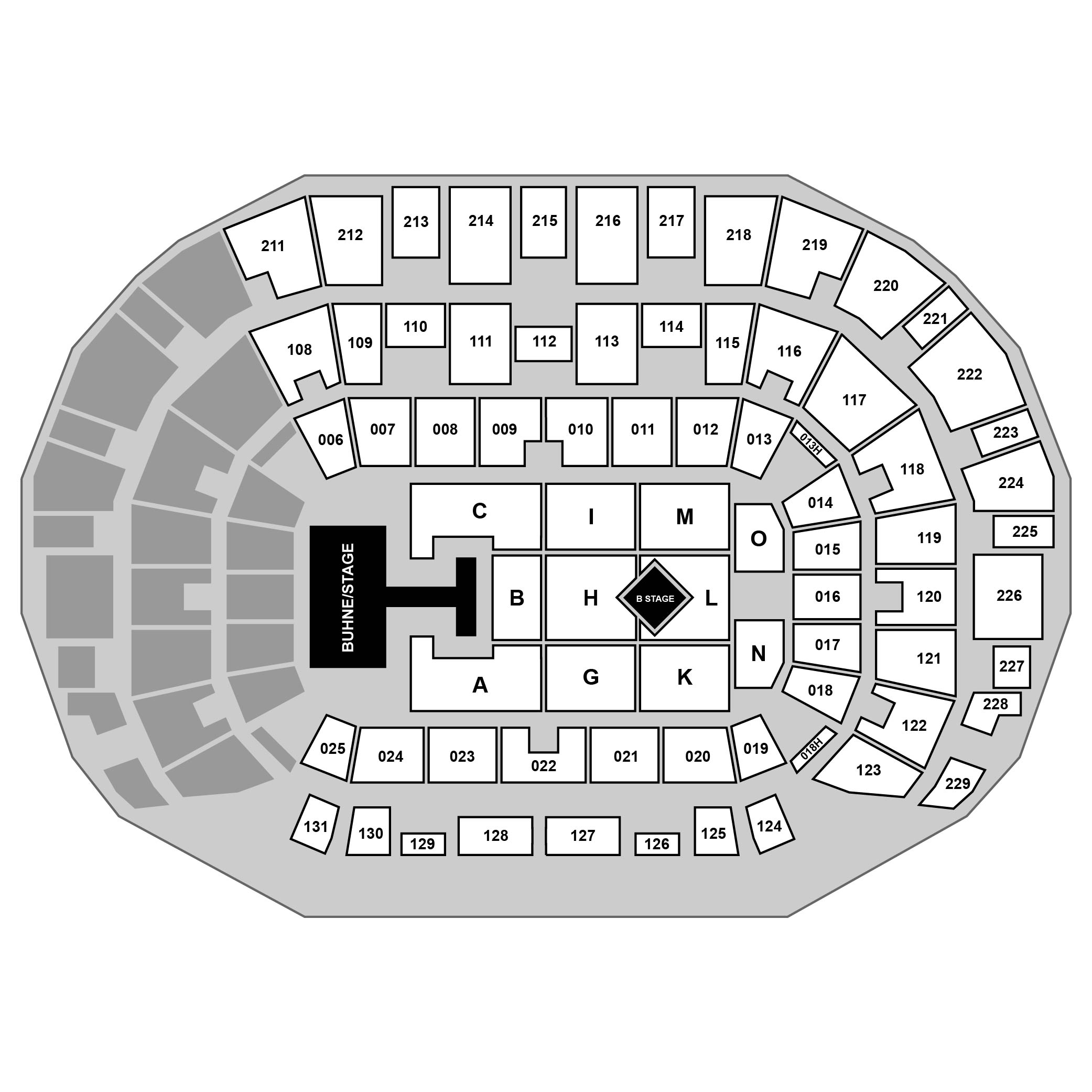 ISS Dome Venue Map