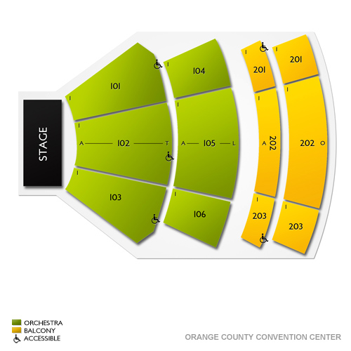 Orange County Convention Center Seating Chart Vivid Seats