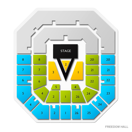 Freedom Hall Seating Chart