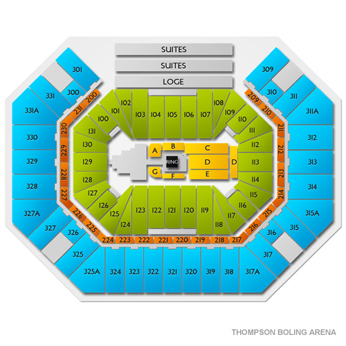 Thompson-Boling Arena at Food City Center Venue Map