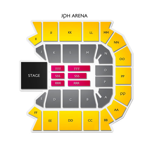JQH Arena 2019 Seating Chart