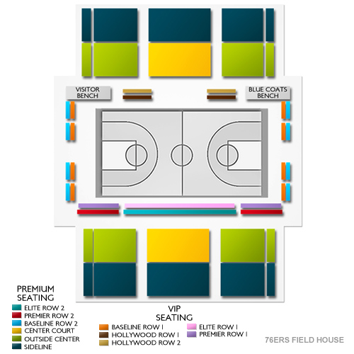 76ers Fieldhouse Seating Chart