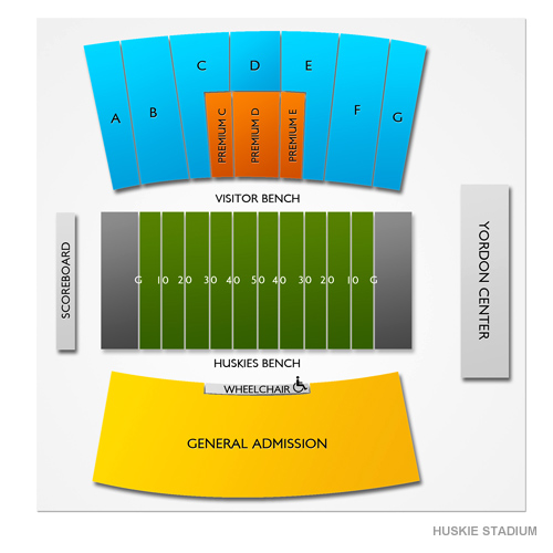 Huskie Stadium Venue Map