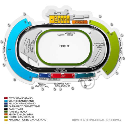 Dover International Speedway 2019 Seating Chart