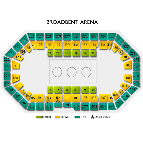 Broadbent Arena Louisville Ky Seating Chart