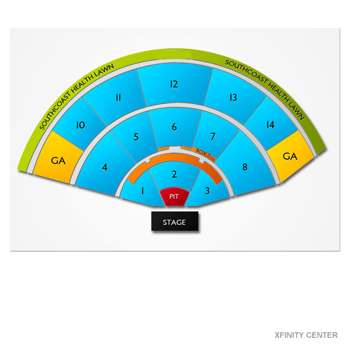 Xfinity Center - MA Venue Map