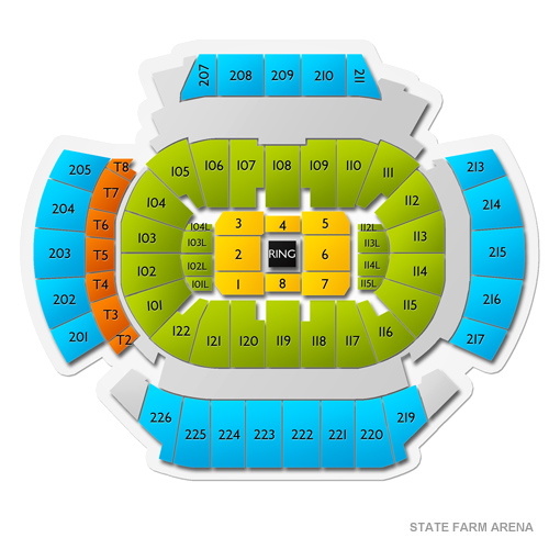 State Farm Arena Atlanta Ga Seating Map 