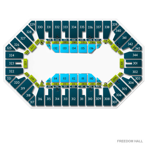 Freedom Hall Seating Chart