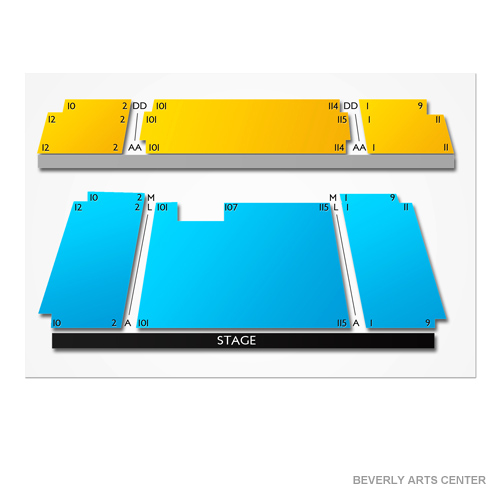 Beverly Arts Center Venue Map