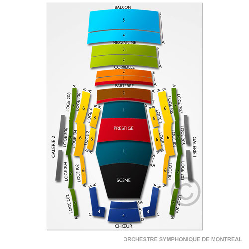 Venue seating map