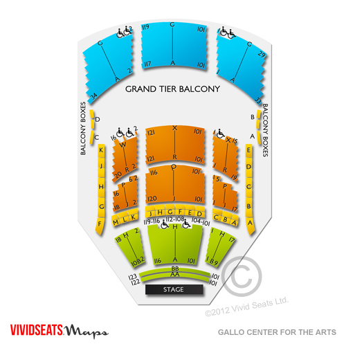 Gallo Center for the Arts Seating Chart Vivid Seats