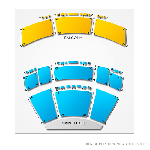 Venice Performing Arts Center Seating Chart