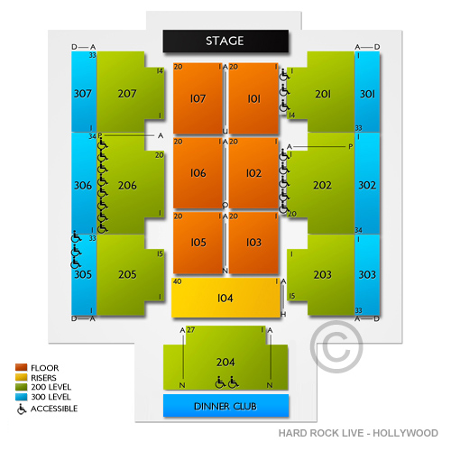 Hard Rock Hollywood Fl Seating Chart