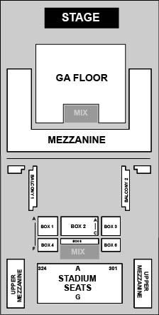 Citizens House of Blues Boston Venue Map
