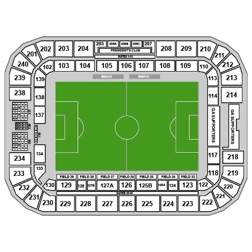 Shell Energy Stadium Venue Map